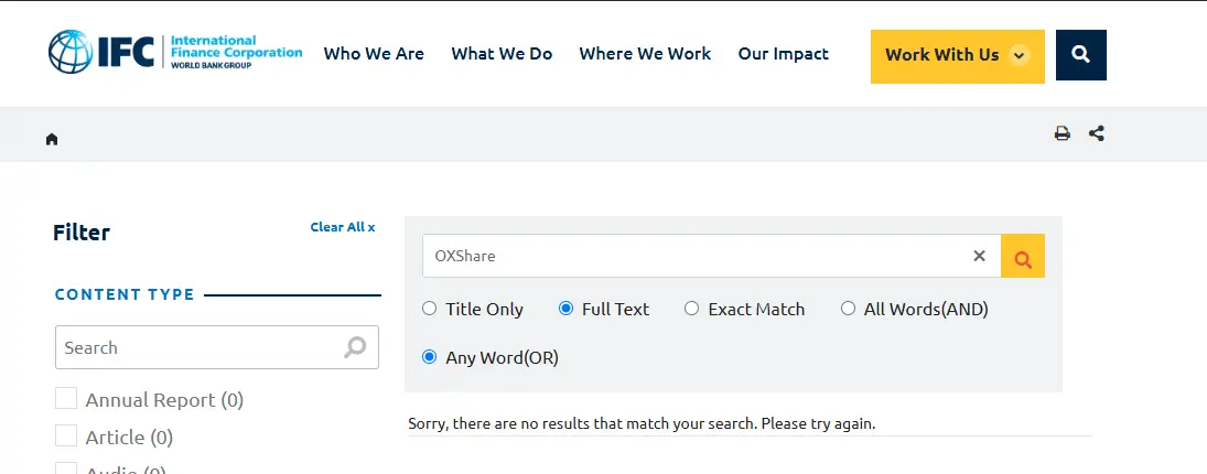 تراخيص شركة أوكس شير OXShare