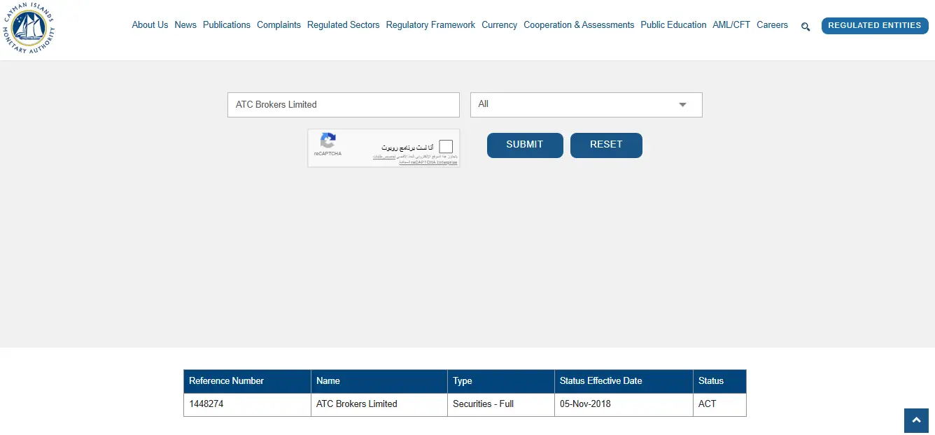 ترخيص شركة ATC Brokers