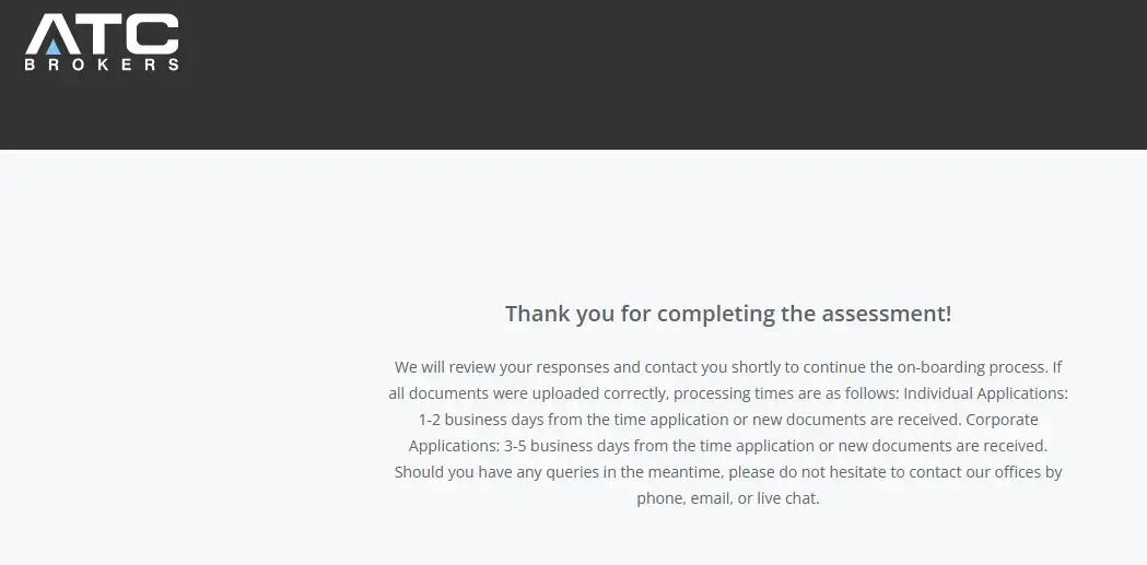 حسابات التداول في اي تي سي بروركز ATC Brokers