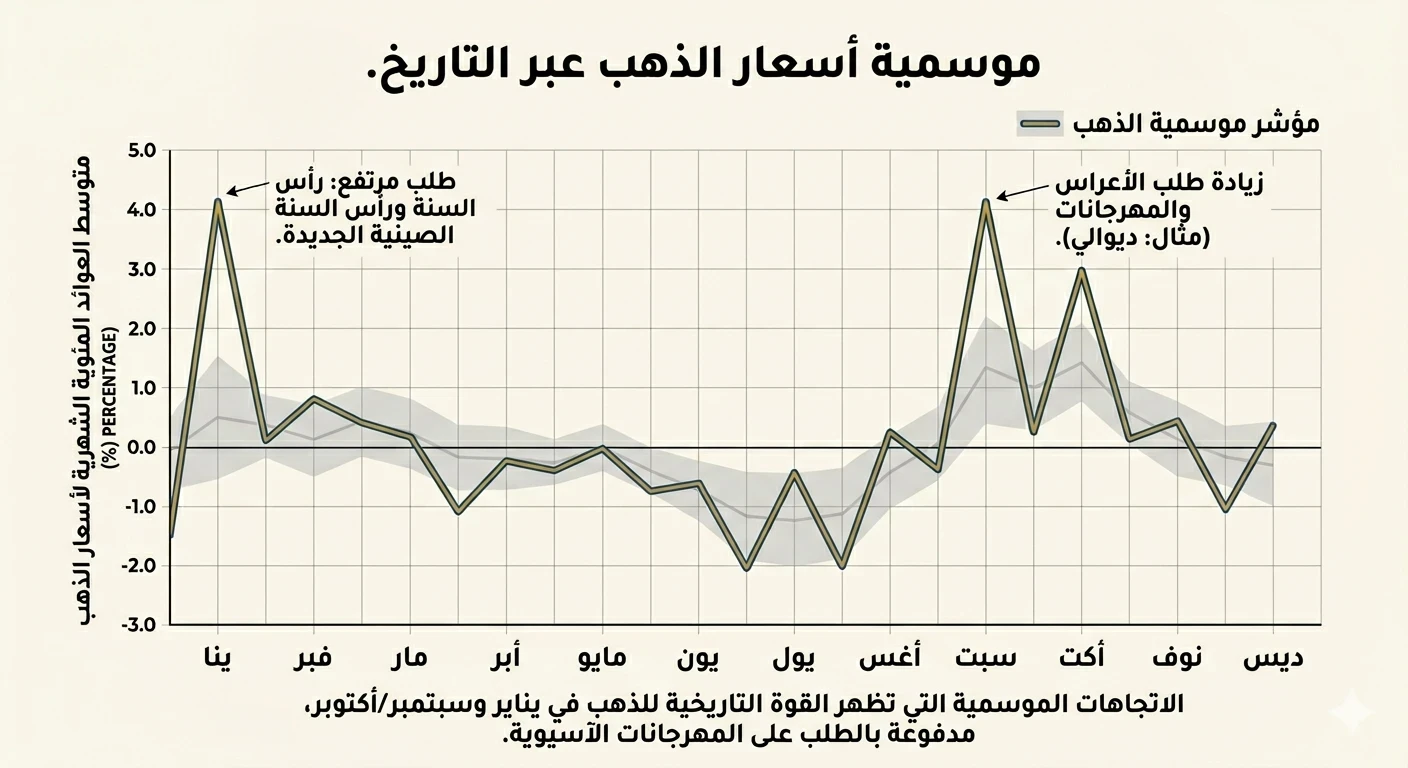 مفهوم موسمية الذهب