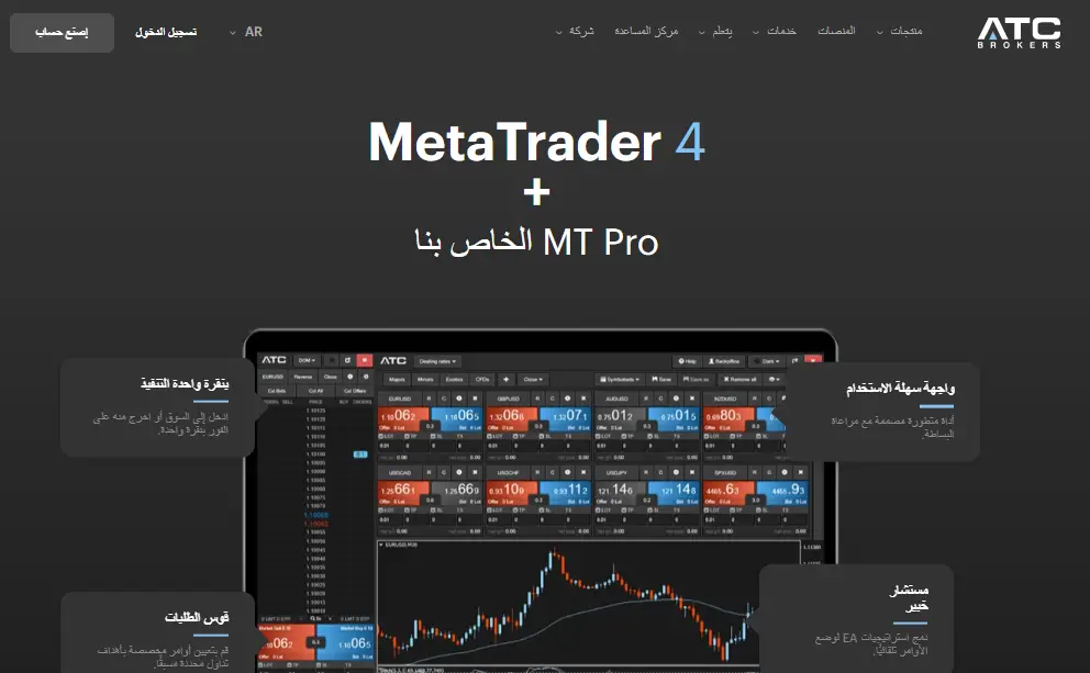 منصات التداول في شركة اي تي سي بروركز