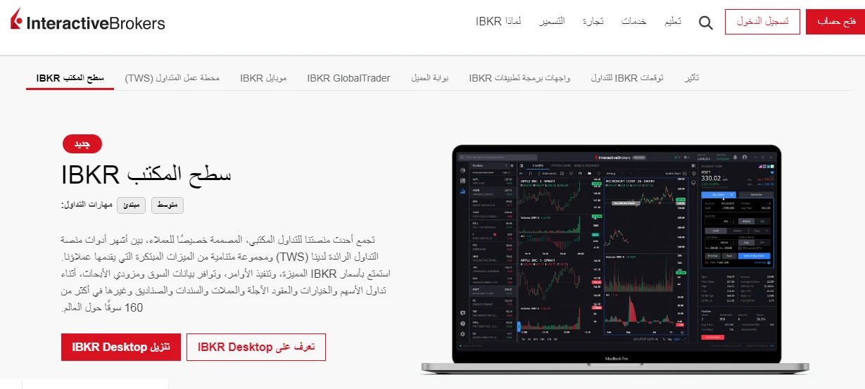 منصة IBKR Desktop
