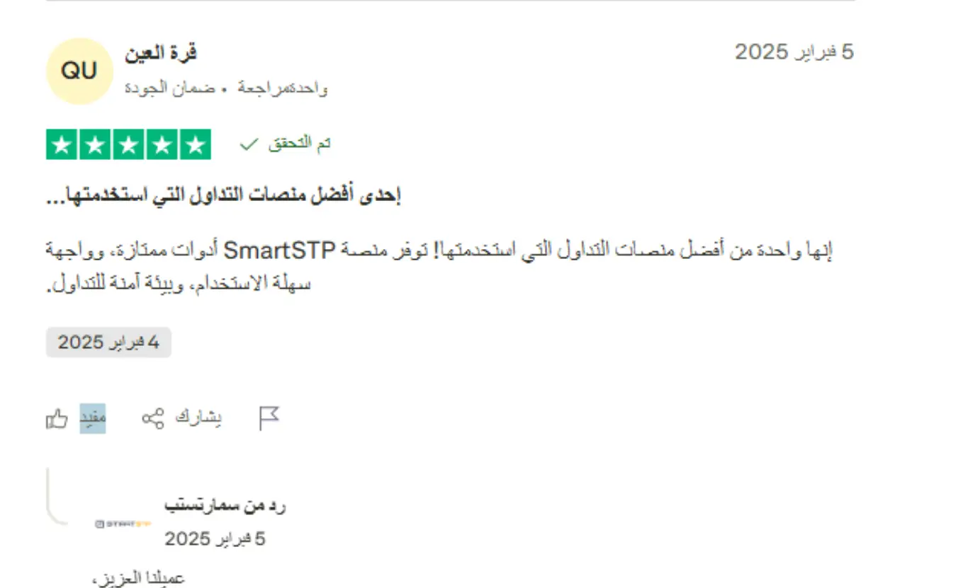 تجارب المتداولين الحقيقيين مع SmartSTP