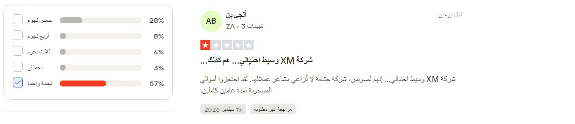 تجارب العملاء مع شركة XM